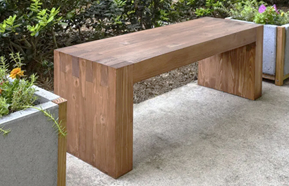 DIY 戶外庭園長凳 Sonoma Woodworking